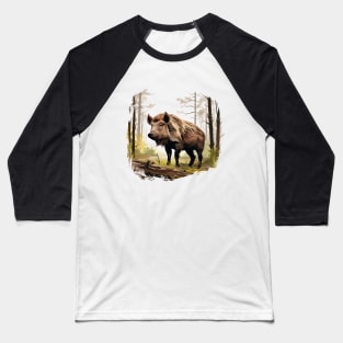 Wild Boar Baseball T-Shirt